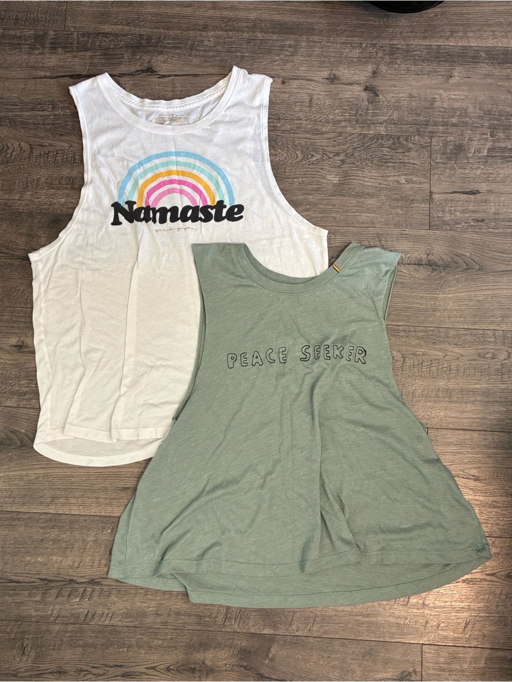 Two Women’s Spiritual Gangster Tank Tops - Sz: Large